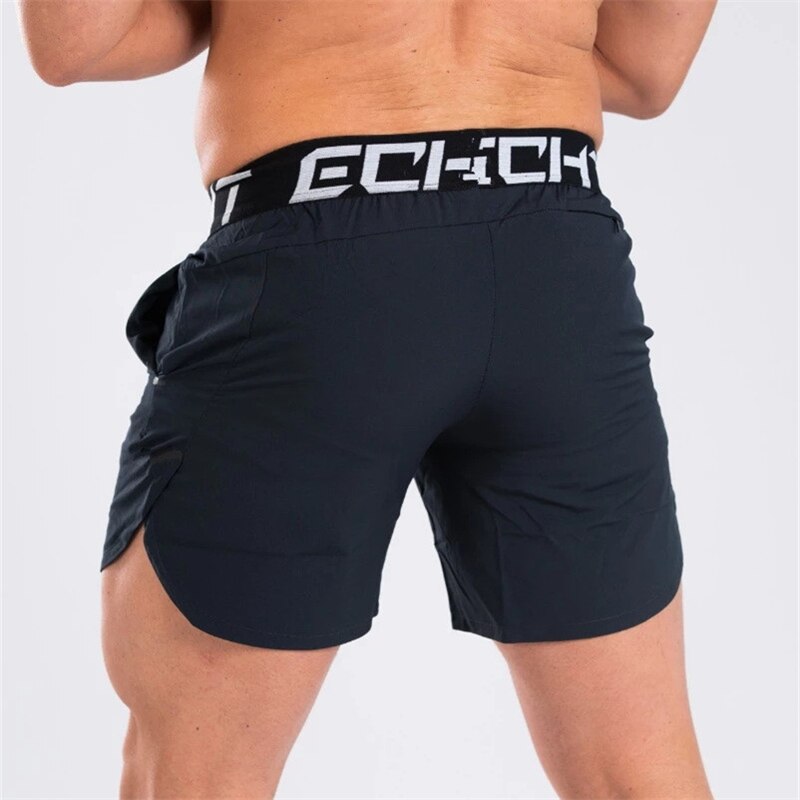 Men Black Workout Sport Shorts