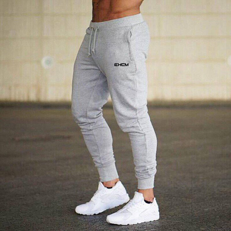 Men pantalon Solid sweatpants Grey EHCM Pack of 1