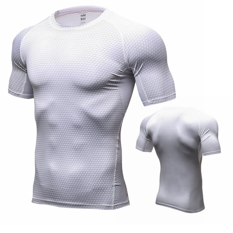 Men Outdoor Running T Shirt white