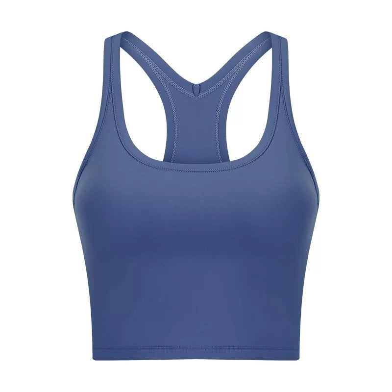 Passion U-Back Women Yoga Bras 2081 Tin Blue