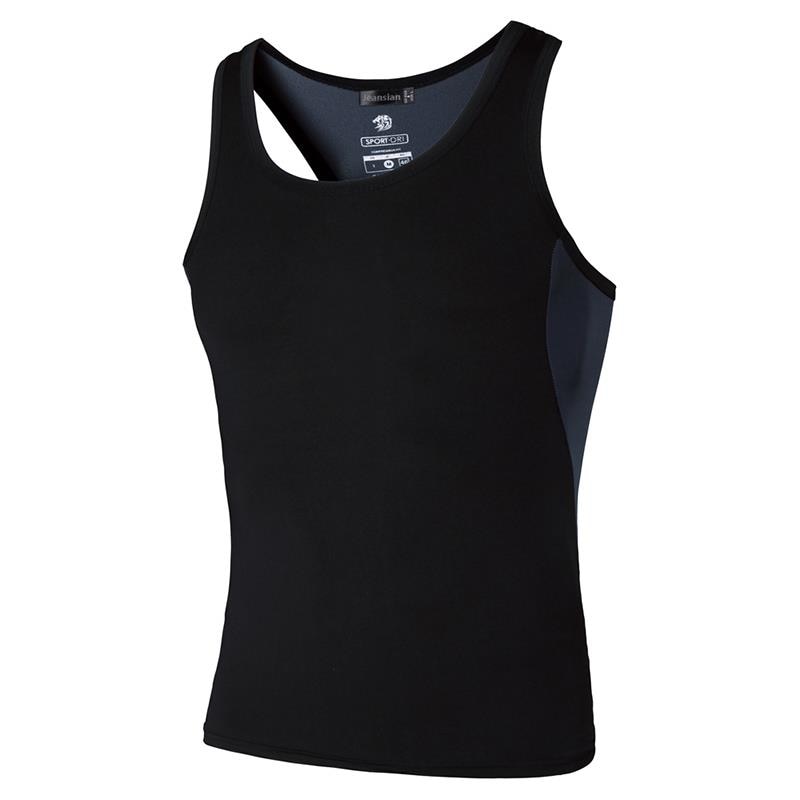 Men's Quick Dry Sleeveless Sport Shirts LSL203-Black China