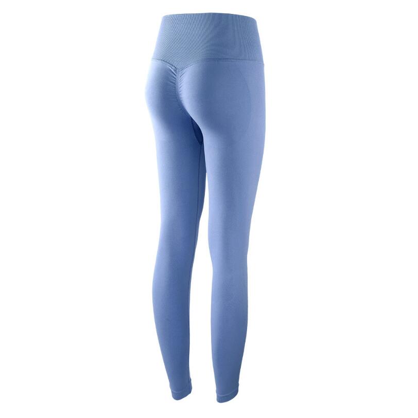 Women Autumn Seamless Yoga Pant sky blue