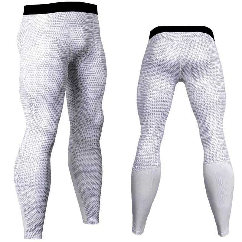 Mens Running Tight Sweatpants White