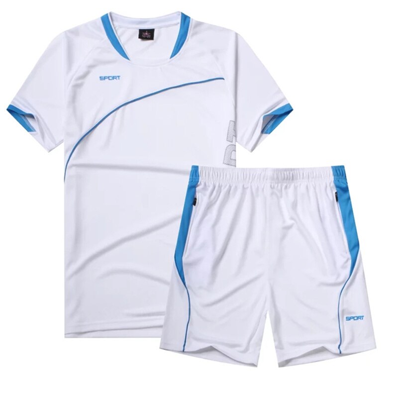 Men Running Short Sleeve+Shorts Suit