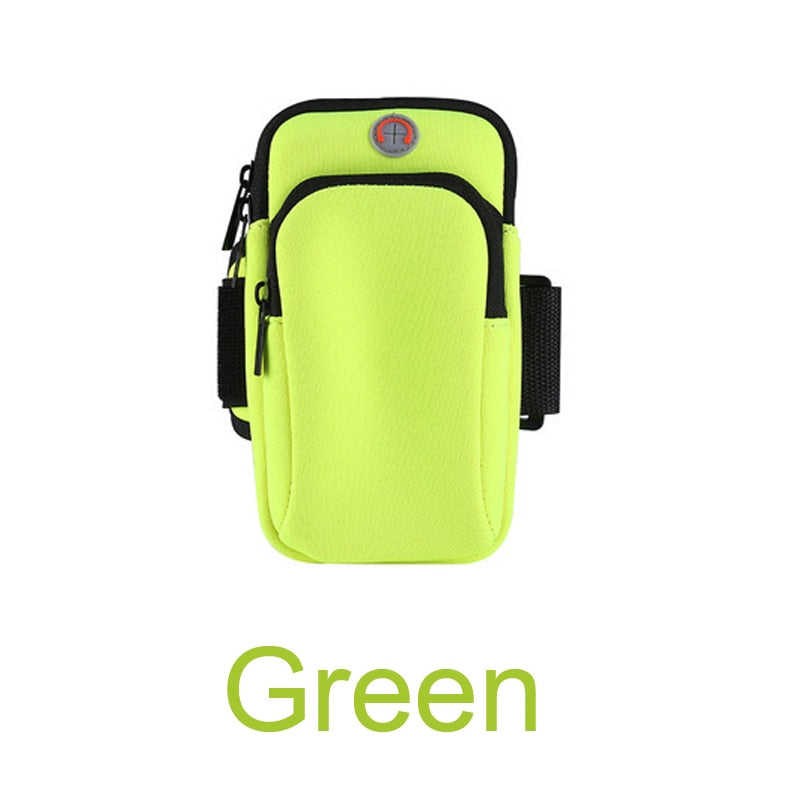 Universal Running Sport Armband Bag Green Color