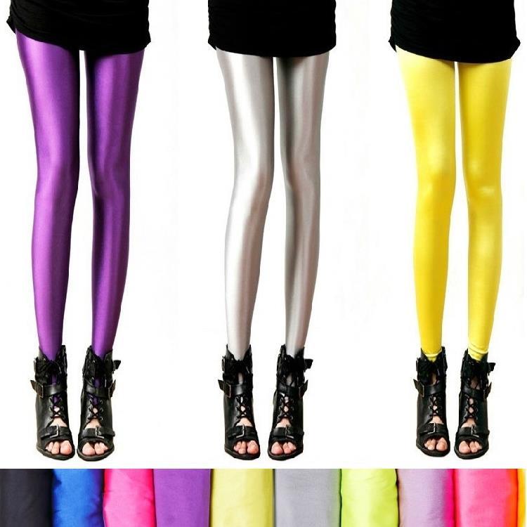 New Spring Solid Candy Neon Leggings