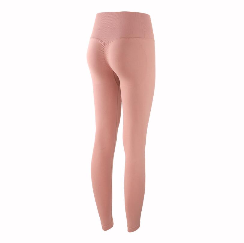 Women Autumn Seamless Yoga Pant Pink