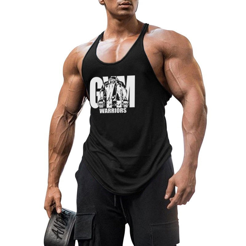 Men Cotton Gym Stringer Tank Top