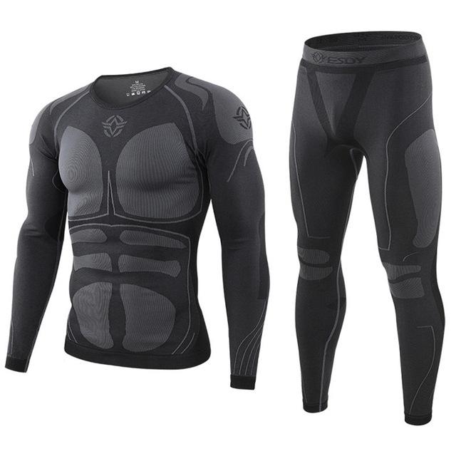Thermo Cycling men underwear sets Black