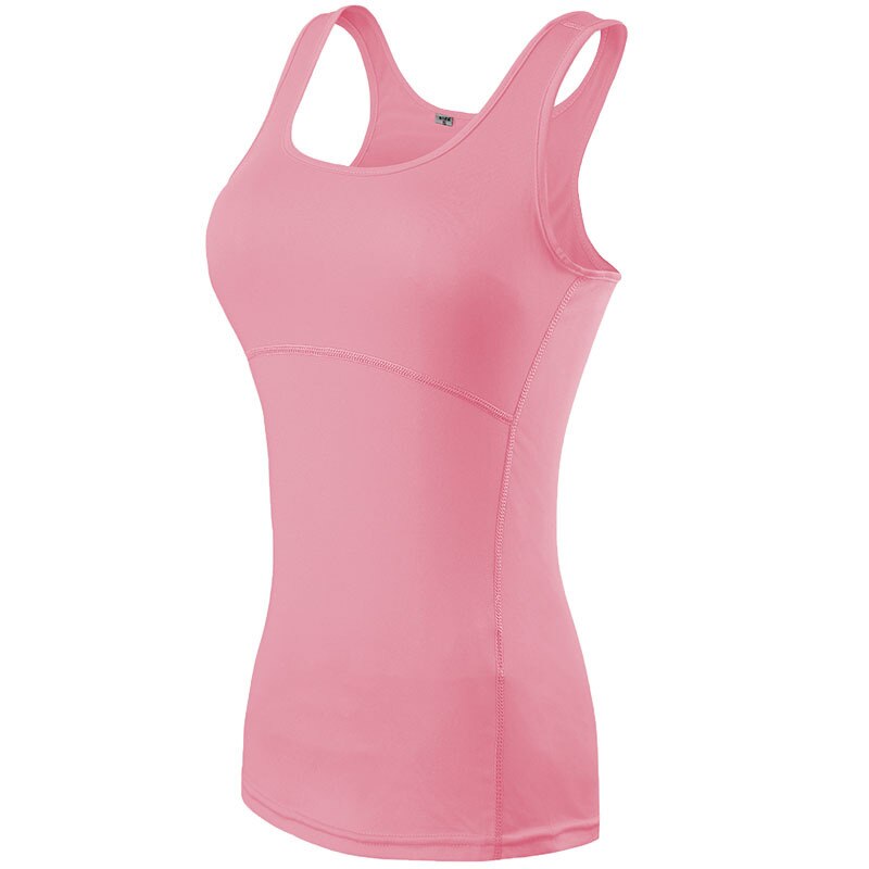 Female Sleeveless Yoga Shirts Petals pink
