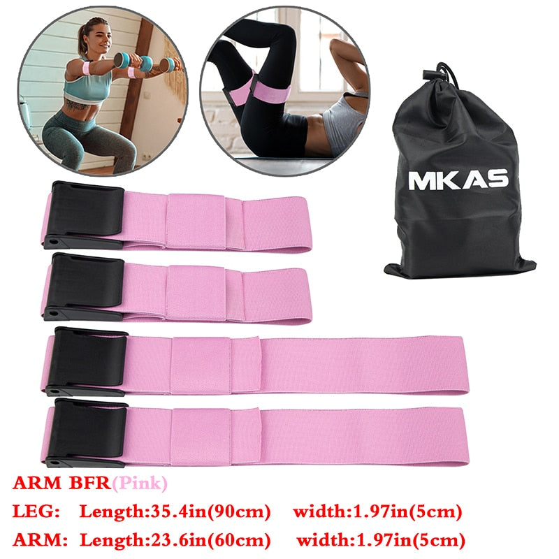 BFR Occlusion Pro Resistance Bands pink bands set