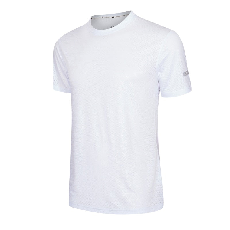 Men Quick Drying Gym Shirts white