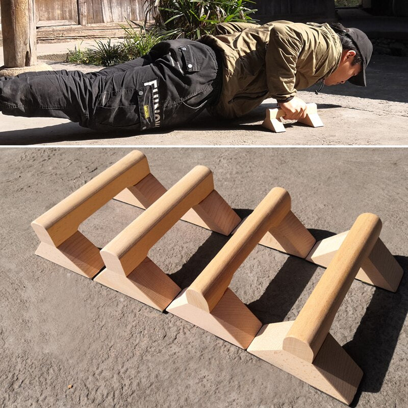 Home Wooden Push Up Bars