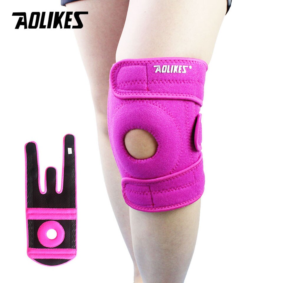 Adjustable Relieve Stress Knee Pad Rose red