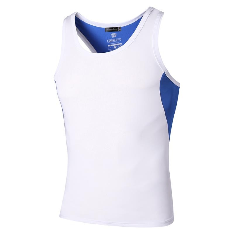 Men's Quick Dry Sleeveless Sport Shirts LSL203-White China