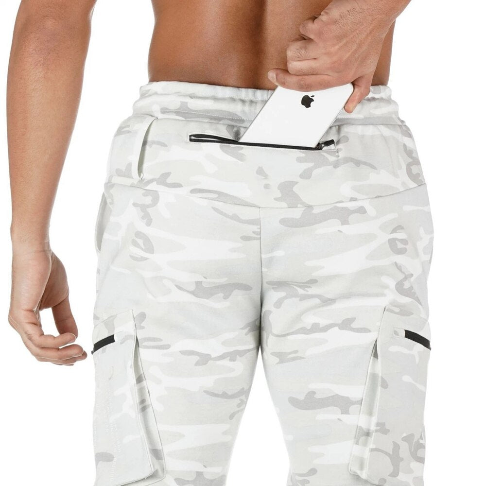 Men Multi-pocket Gym Track Pants