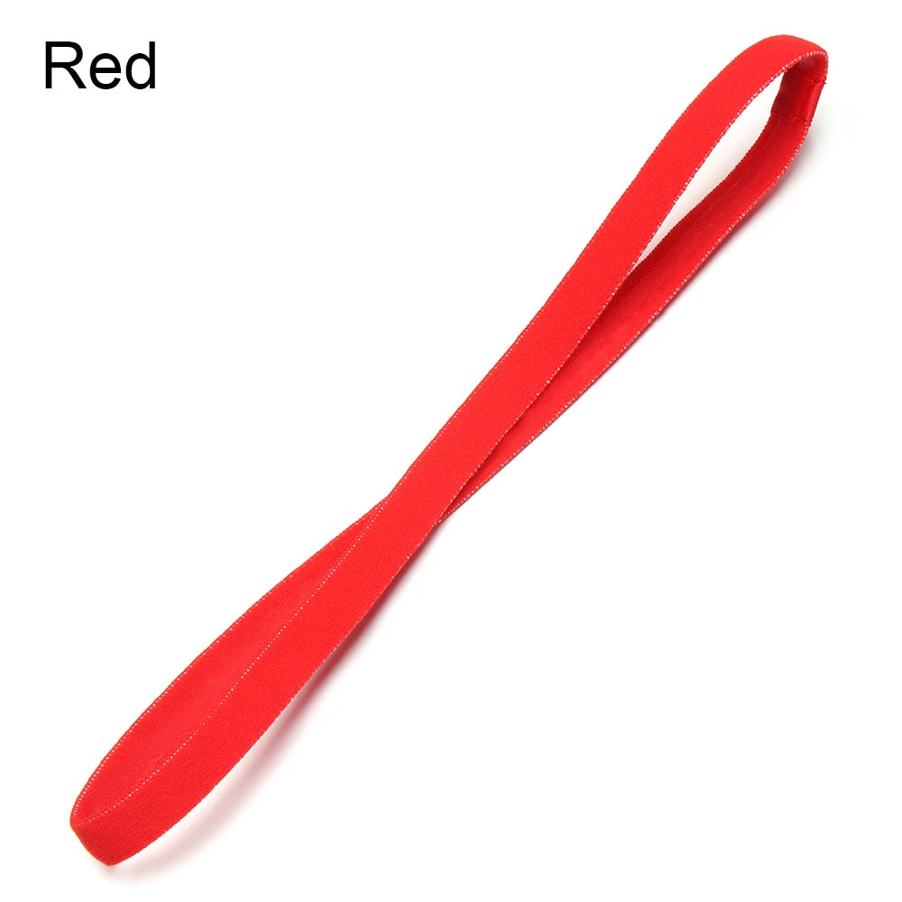 Anti-slip Elastic Plastic Yoga Hair Bands red