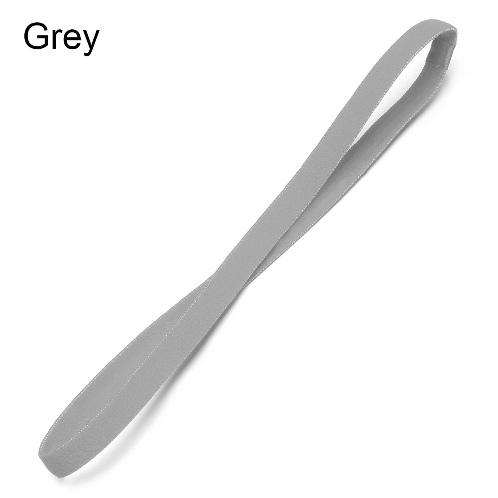 Anti-slip Elastic Plastic Yoga Hair Bands grey