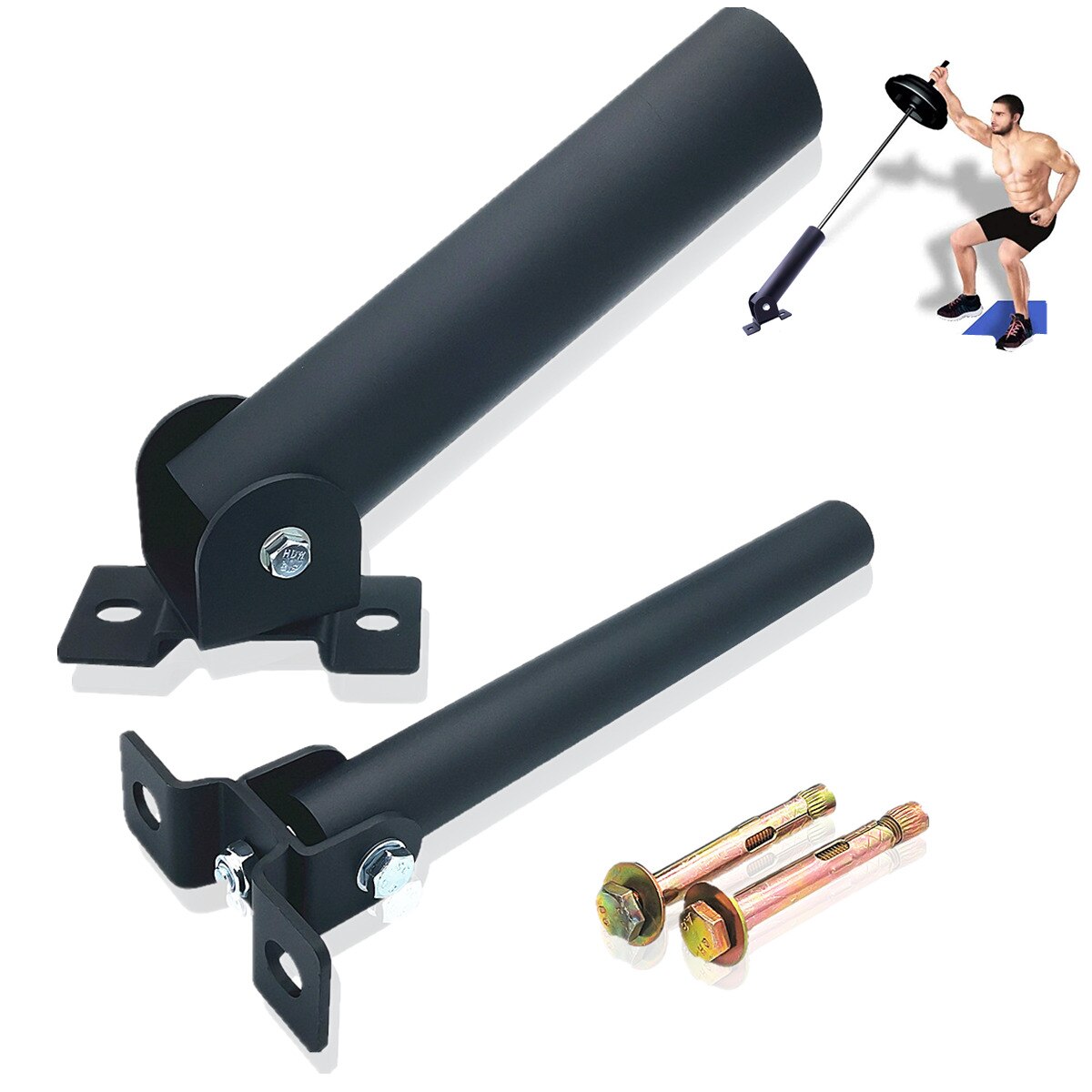 Gym Wall Mount Rotation Barbell Bar