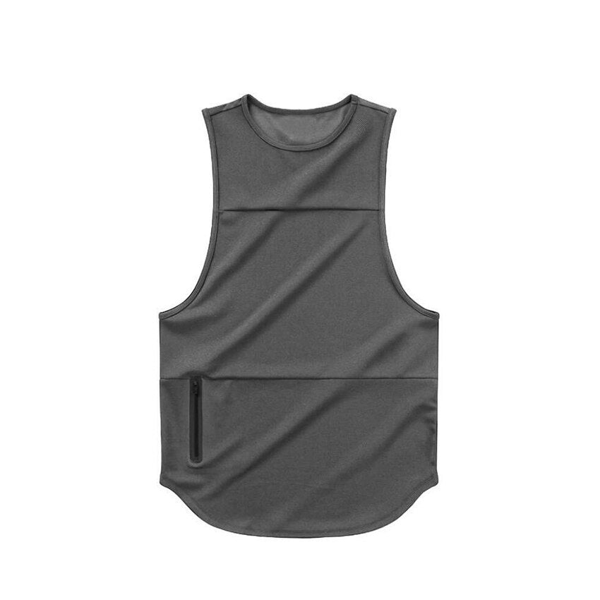 Men Camouflage GYM Tank Top gray