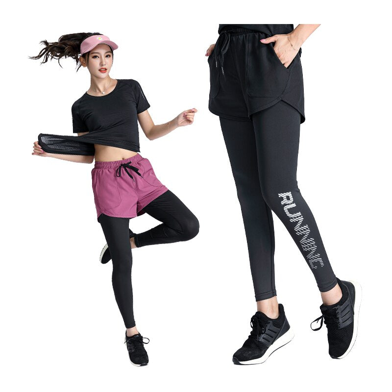 Women 2 In 1 Yoga Trousers