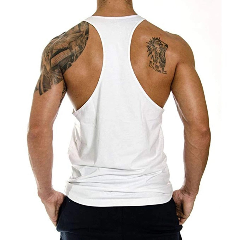 Men Gym Singlet Stringer Muscle Tank Tops