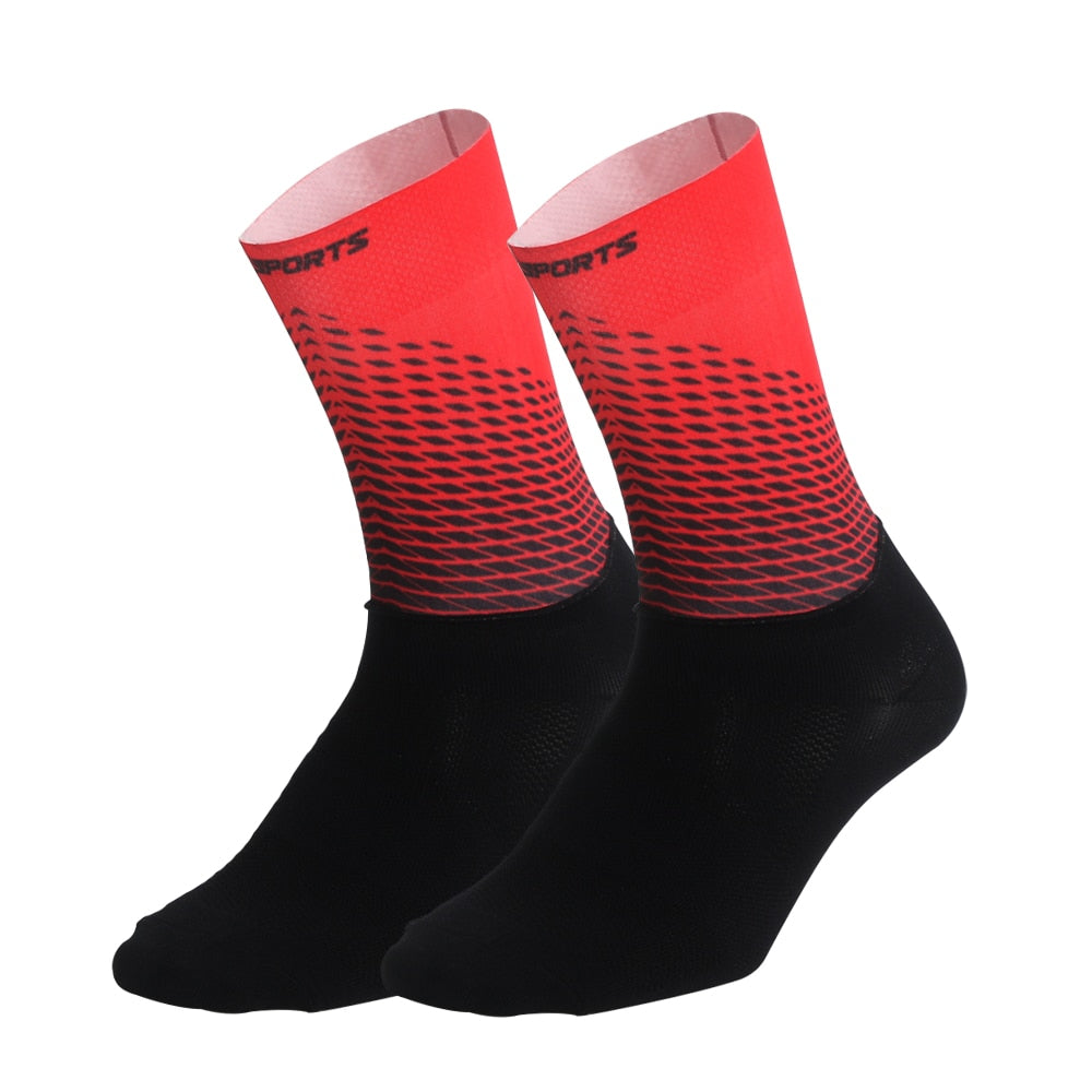 Cycling Socks & Gloves Set Only Socks Red