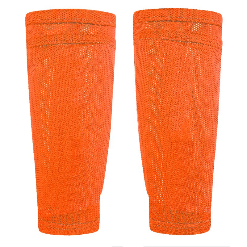 Football Shin Guard Teens Socks Pads Only Socks Orange