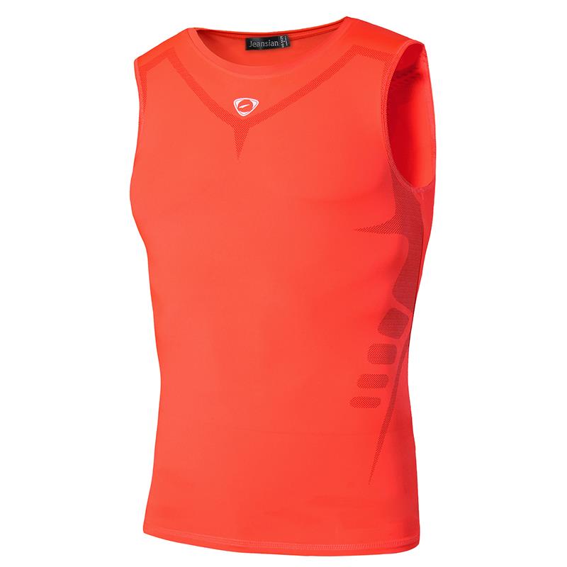 Men's Quick Dry Sleeveless Sport Shirts LSL207-Orange China