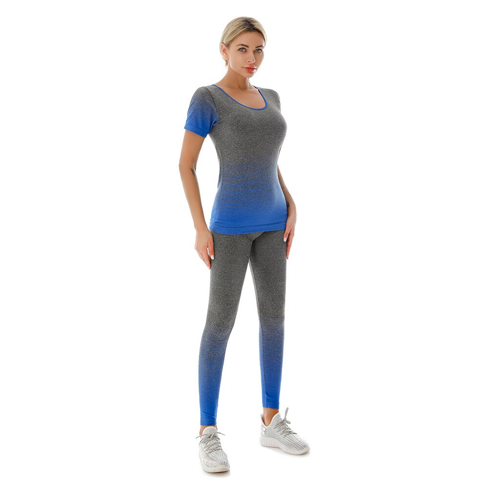 Women 2pcs Seamless fitness Yoga suit 1