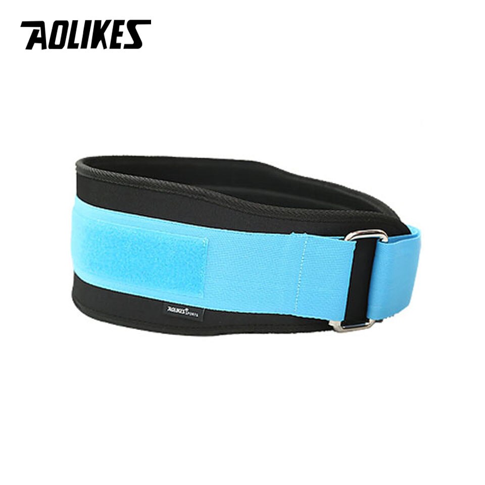 Bodybuilding Waist Support Belt Sky blue