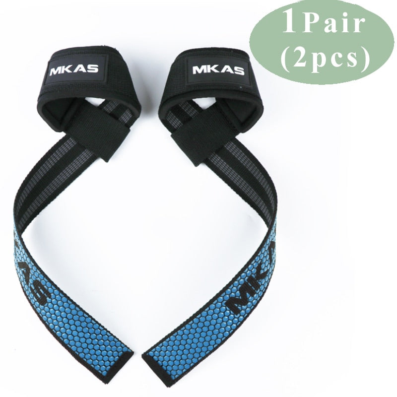 Gym Lifting Straps blue