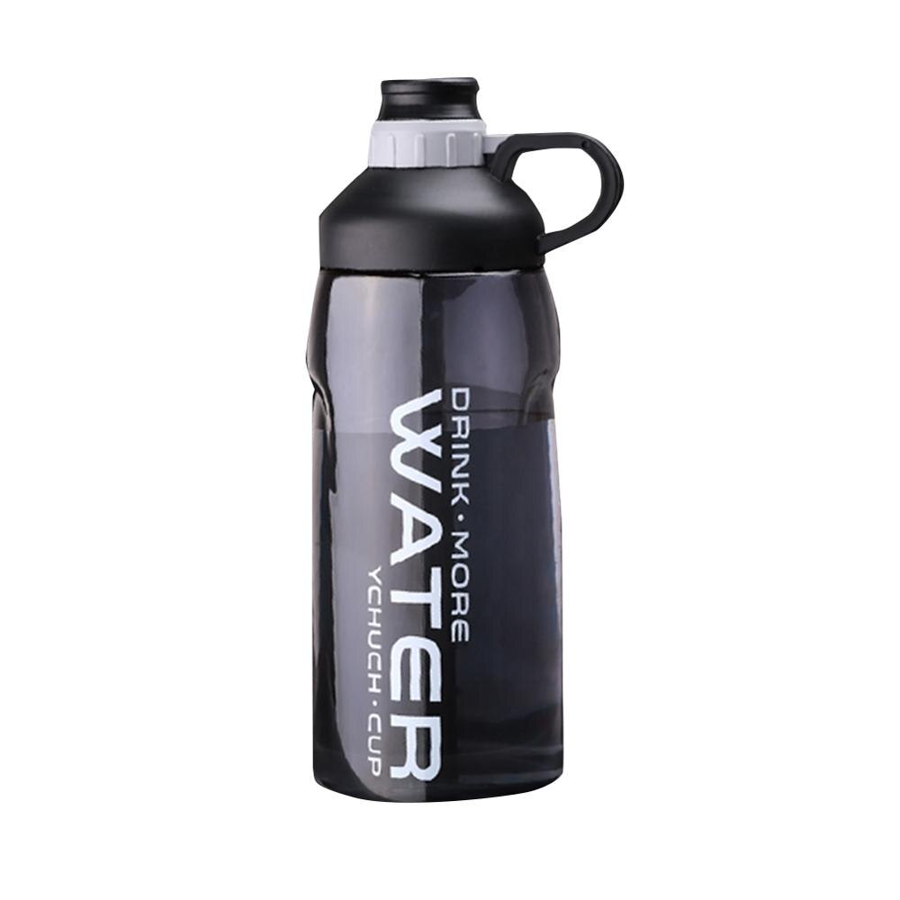 Gym Fitness Large Capacity Water Bottles Black