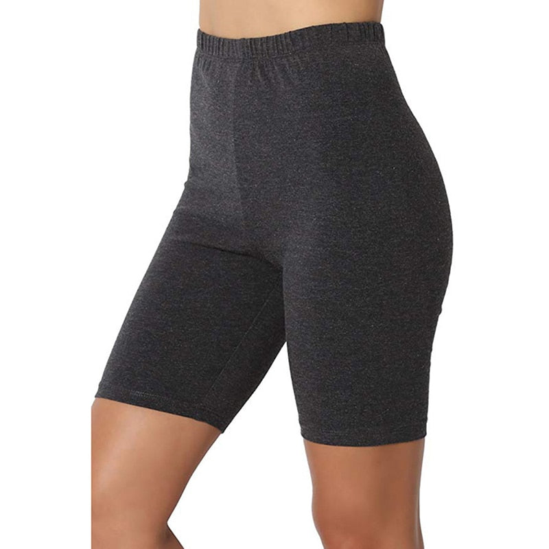 Women Seamless Sports Shorts flower black