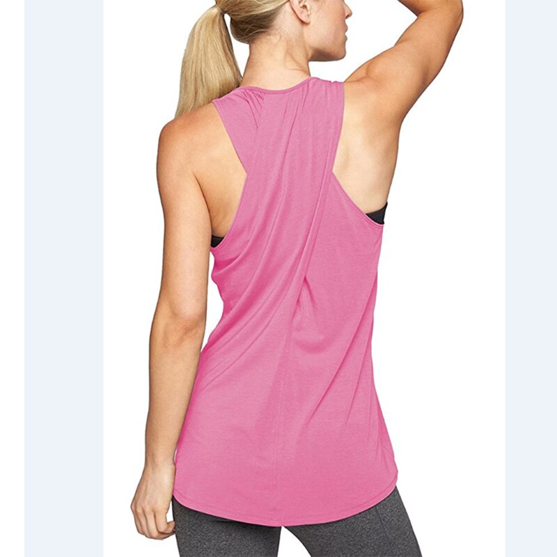 Women Elastic Yoga Top Sport Shirts E