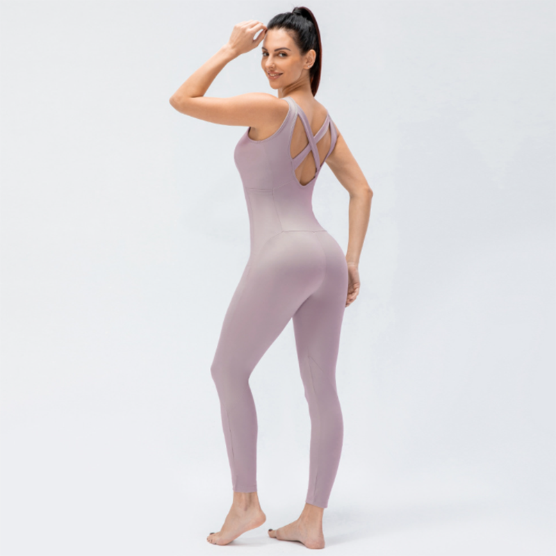 Women High Stretch Soft Nylon Gym Suit purple