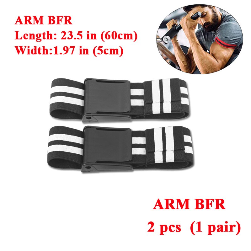 Gym Training BFR Occlusion Bands Arm BFR White