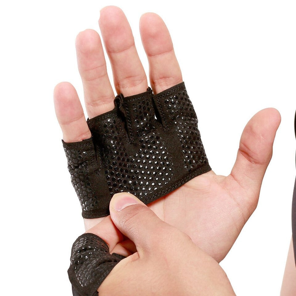 Gym Fitness Half Finger Gloves Black