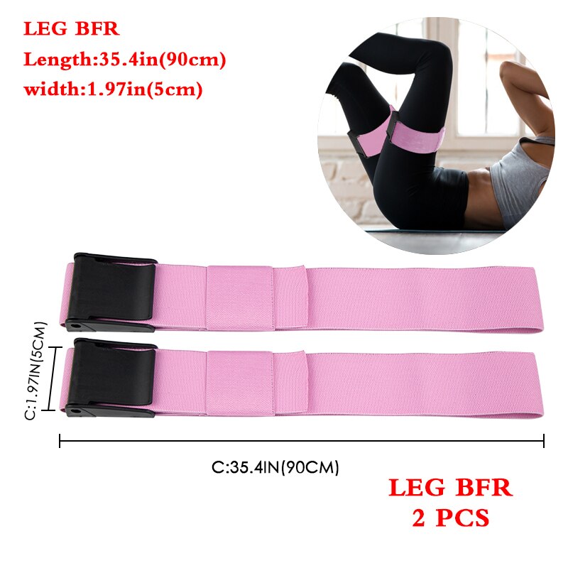 BFR Occlusion Pro Resistance Bands pink leg bands