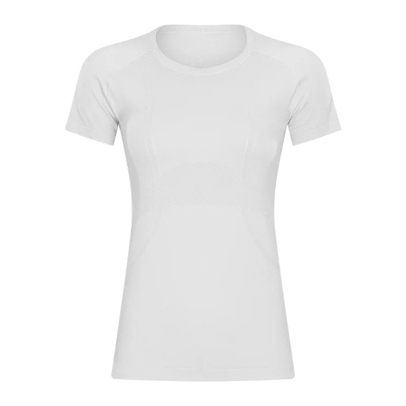 Printed OCEAN Knitted Yoga Sports Shirt White China
