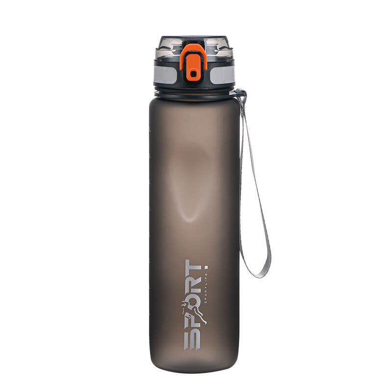 New 1000ML Outdoor Fitness Sports Bottle Gray