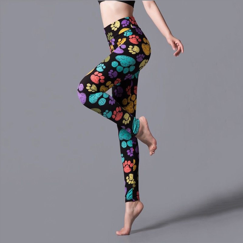 Women Leopard Print Gym Pants