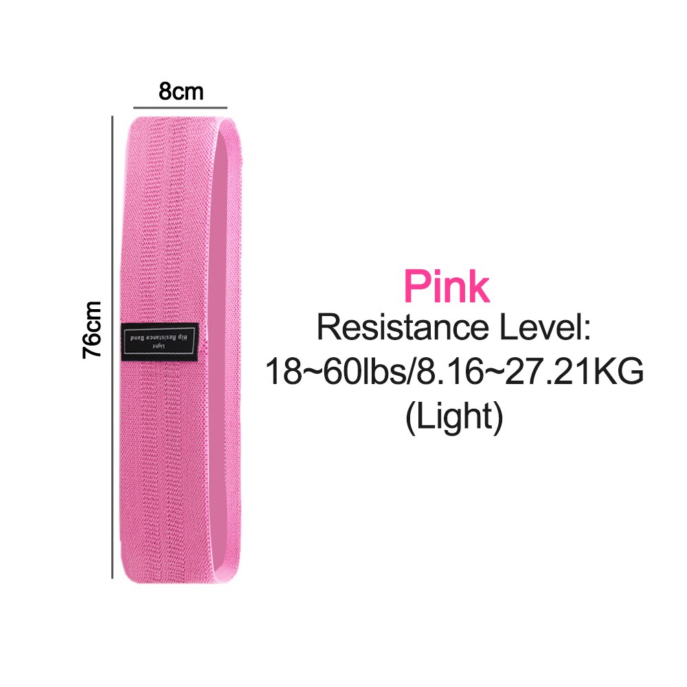 Gym Assist Leg Exercise Resistance Bands Pink-60lb