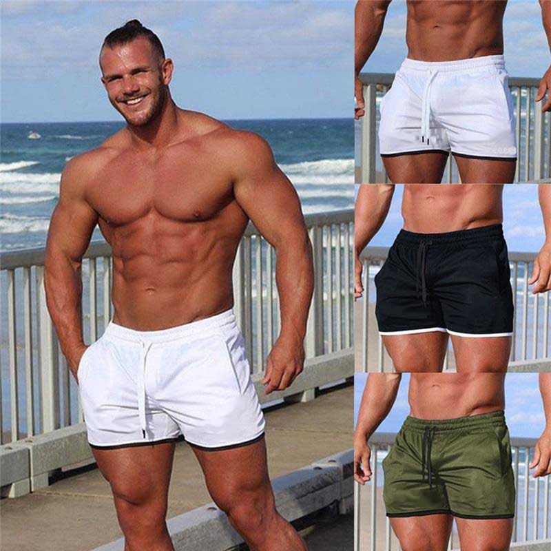 Men Fitness Bodybuilding Shorts