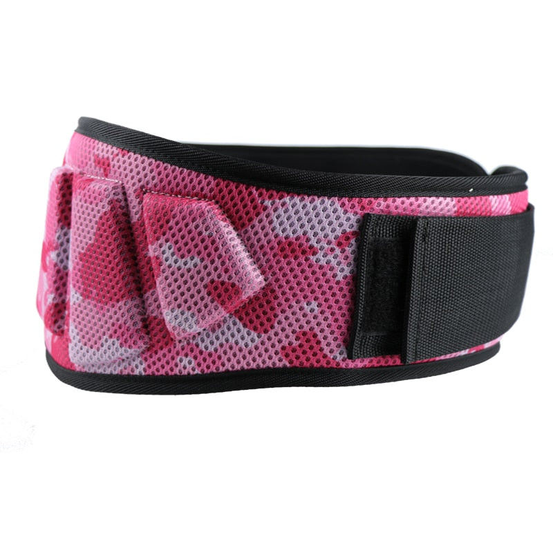 Gym Fitness Weight Lifting Belt camouflage-red