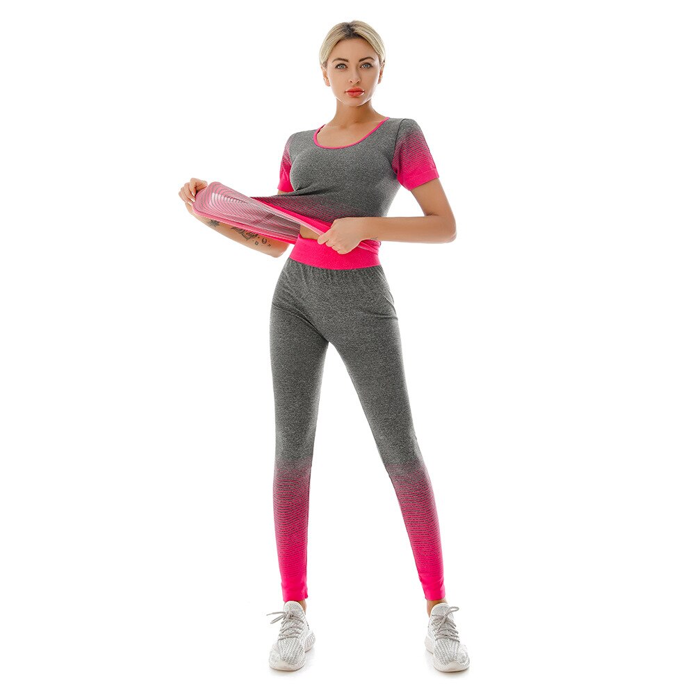 Women 2pcs Seamless fitness Yoga suit