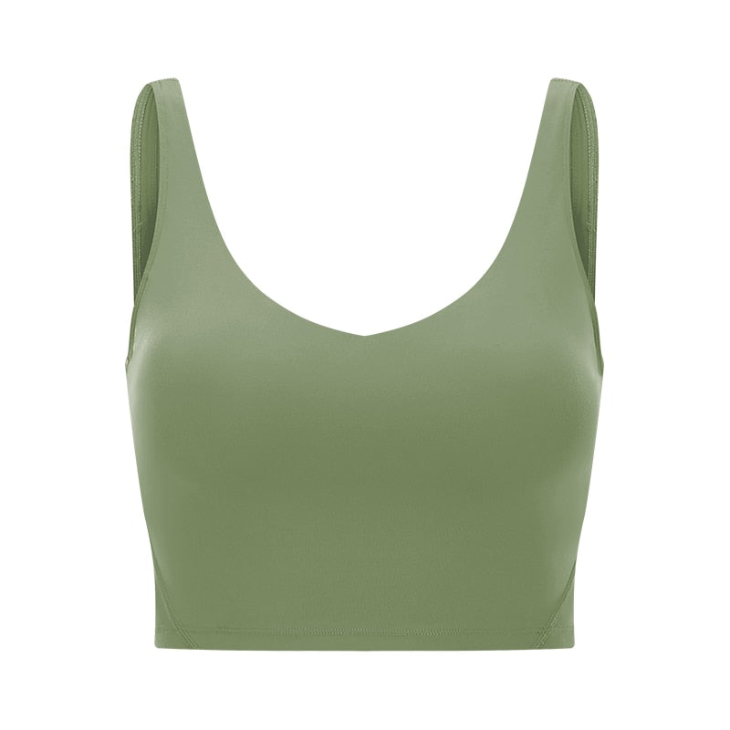 Passion U-Back Women Yoga Bras Matcha Green