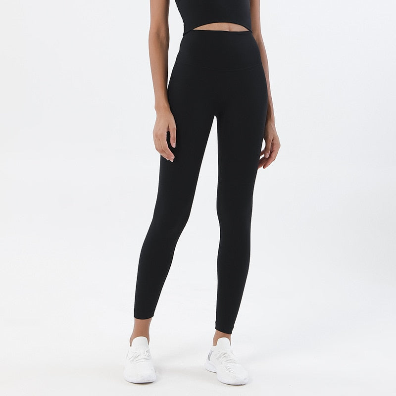 Women TRY TO BN Fitness Gym Leggings Black