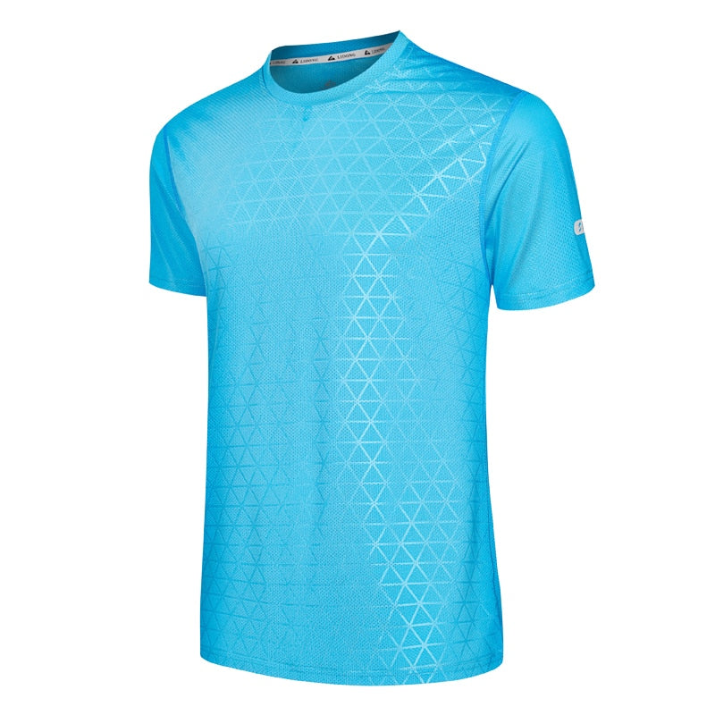 Men Quick Drying Gym Shirts skyblue
