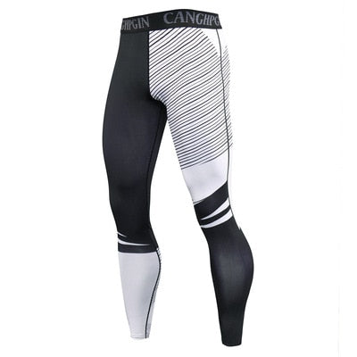 Men Sport Running Tights Leggings